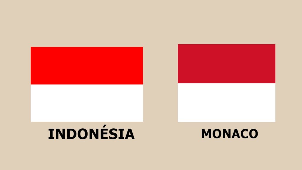 Países com bandeiras muito parecidas